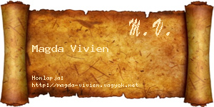 Magda Vivien névjegykártya